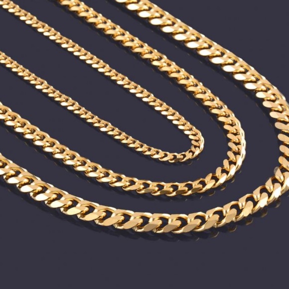 Men's 7mm Cut Curb Chain - Picture 5 of 7